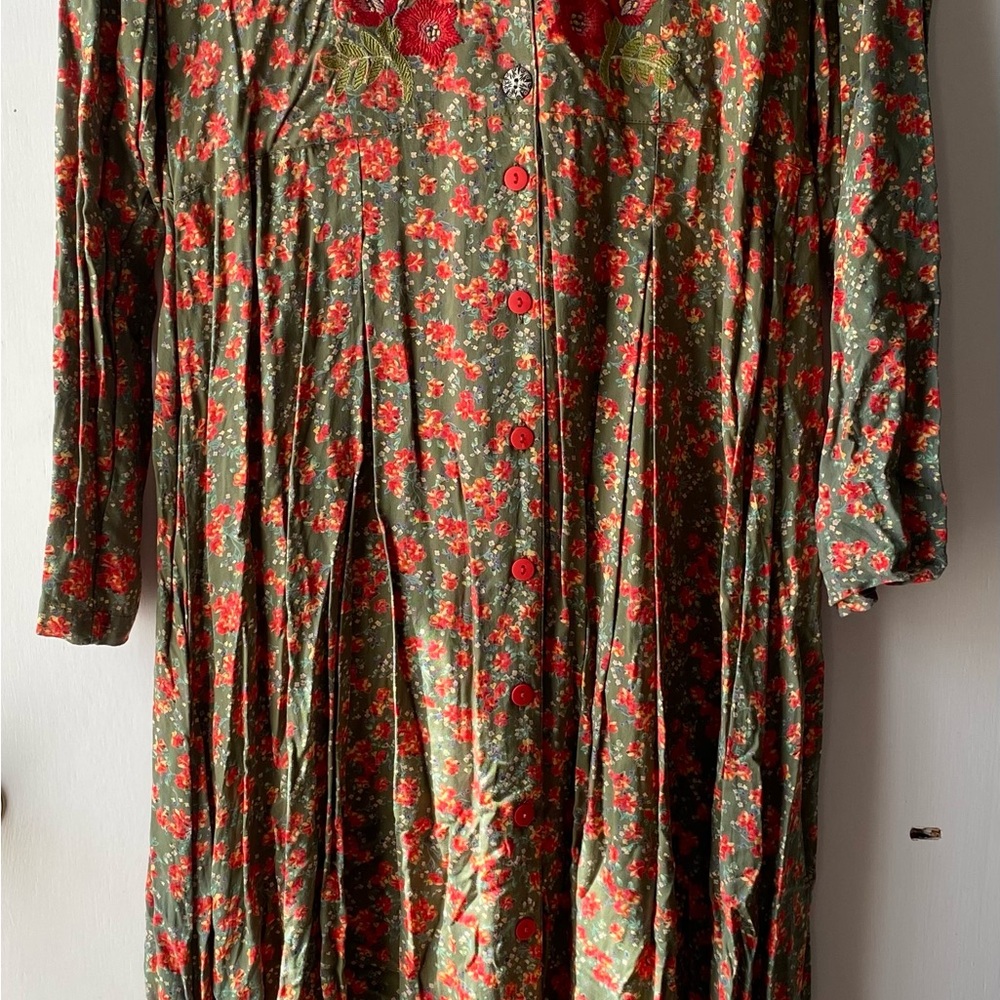 Floral Button-Up Dress